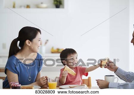 Japanese family in the kitchen View Large Photo Image Stock Photo - Japanese family in the kitchen. Fotosearch