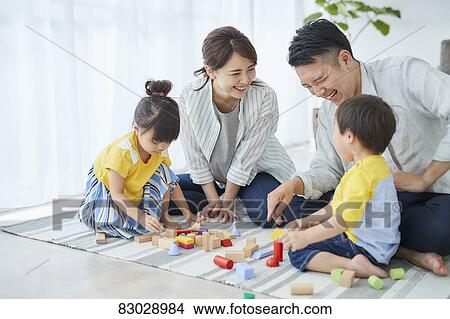 Japanese family in the living room View Large Photo Image Picture - Japanese family in the living room. Fotosearch