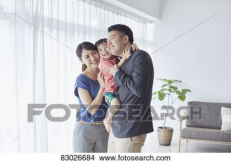 Picture - Japanese family. Fotosearch