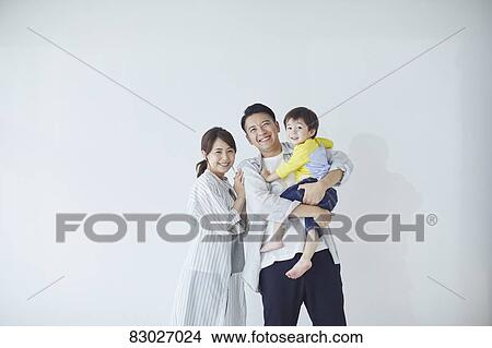 Picture - Japanese family. Fotosearch