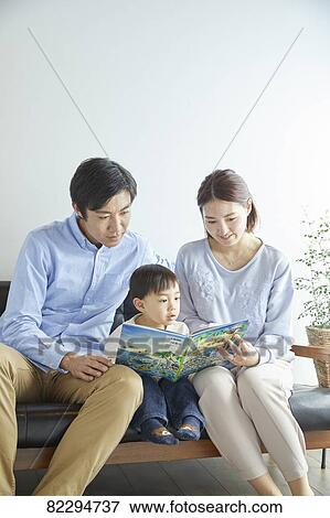 Stock Photo - Japanese family. Fotosearch