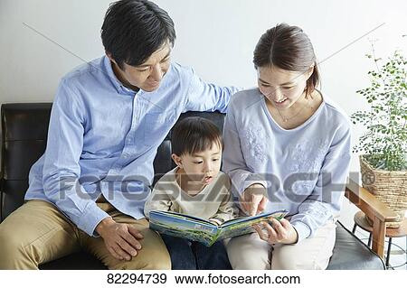 Japanese family View Large Photo Image Stock Photo - Japanese family. Fotosearch