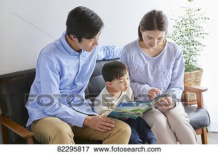 Japanese family View Large Photo Image Stock Photo - Japanese family. Fotosearch