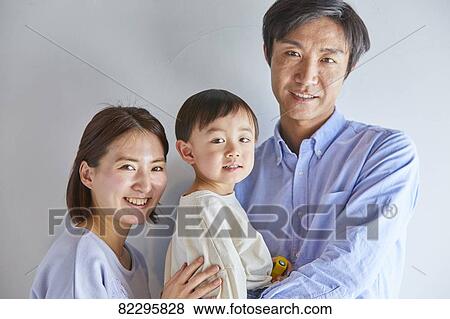 Japanese family View Large Photo Image Stock Photo - Japanese family. Fotosearch