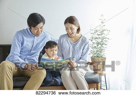 Japanese family View Large Photo Image Stock Photograph - Japanese family. Fotosearch