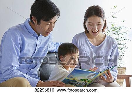 Japanese family View Large Photo Image Stock Photograph - Japanese family. Fotosearch