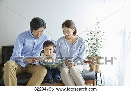 Stock Photography - Japanese family. Fotosearch
