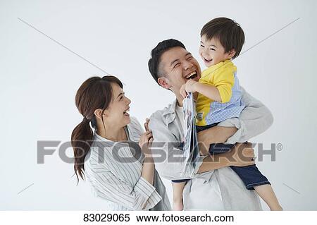 Stock Photography - Japanese family. Fotosearch