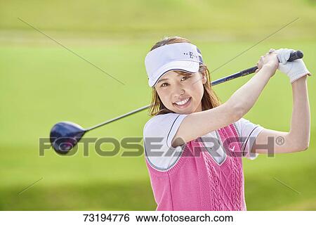 Japanese golf player on course View Large Photo Image Stock Photograph - Japanese golf player on course. Fotosearch