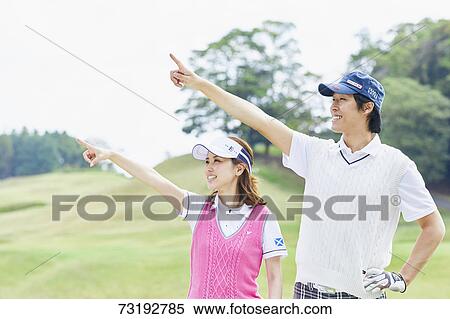 Japanese golf players on course View Large Photo Image Stock Photography - Japanese golf players on course. Fotosearch