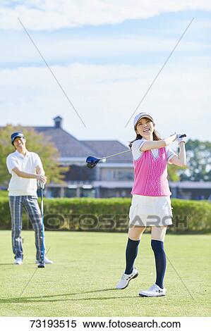 Japanese golf players on course View Large Photo Image Stock Photography - Japanese golf players on course. Fotosearch