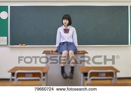 Picture - Japanese high-school girl. Fotosearch