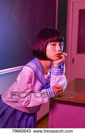 Japanese high-school girl View Large Photo Image Stock Image - Japanese high-school girl. Fotosearch