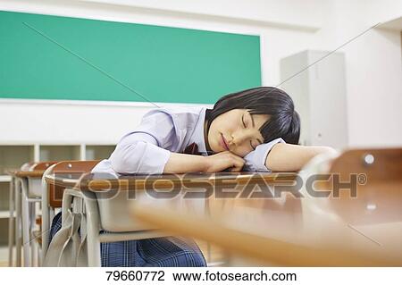 Stock Image - Japanese high-school girl. Fotosearch