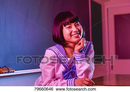 Japanese high-school girl View Large Photo Image Stock Photograph - Japanese high-school girl. Fotosearch