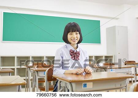 Japanese high-school girl View Large Photo Image Stock Photograph - Japanese high-school girl. Fotosearch