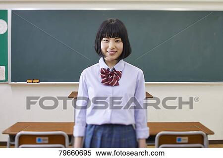 Stock Photography - Japanese high-school girl. Fotosearch