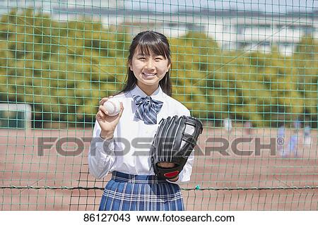 Japanese junior-high schoolgirl in uniform View Large Photo Image Stock Image - Japanese junior-high schoolgirl in uniform. Fotosearch