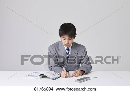 Japanese junior high student View Large Photo Image Picture - Japanese junior high student. Fotosearch