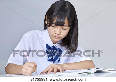 Japanese junior high student View Large Photo Image Stock Image - Japanese junior high student. Fotosearch