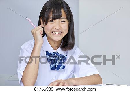 Japanese junior high student View Large Photo Image Stock Image - Japanese junior high student. Fotosearch