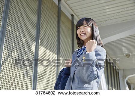 Japanese junior high student View Large Photo Image Stock Image - Japanese junior high student. Fotosearch