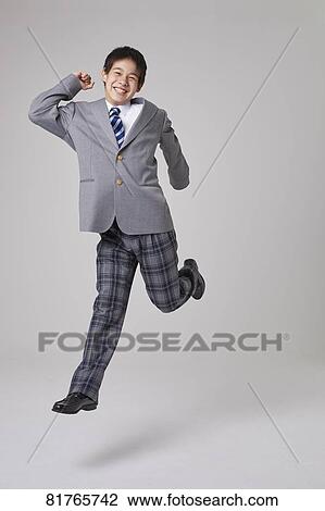 Stock Image - Japanese junior high student. Fotosearch