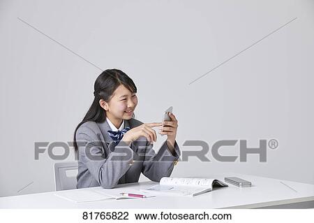 Japanese junior high student View Large Photo Image Stock Image - Japanese junior high student. Fotosearch