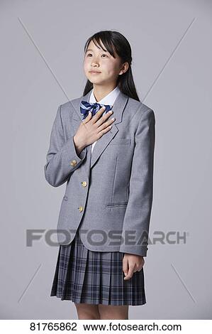 Japanese junior high student View Large Photo Image Stock Image - Japanese junior high student. Fotosearch