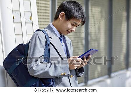 Stock Photo - Japanese junior high student. Fotosearch