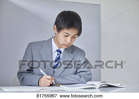 Japanese junior high student View Large Photo Image Stock Photo - Japanese junior high student. Fotosearch