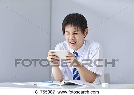 Stock Photo - Japanese junior high student. Fotosearch