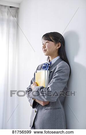 Stock Photo - Japanese junior high student. Fotosearch