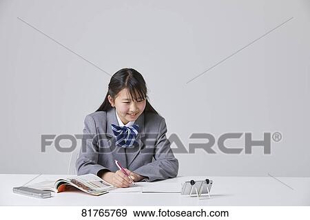 Stock Photo - Japanese junior high student. Fotosearch