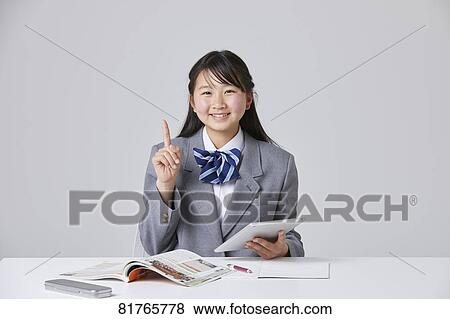 Japanese junior high student View Large Photo Image Stock Photo - Japanese junior high student. Fotosearch