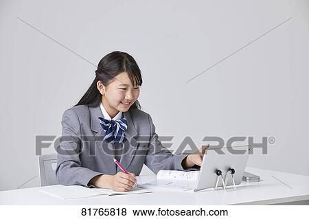 Japanese junior high student View Large Photo Image Stock Photo - Japanese junior high student. Fotosearch