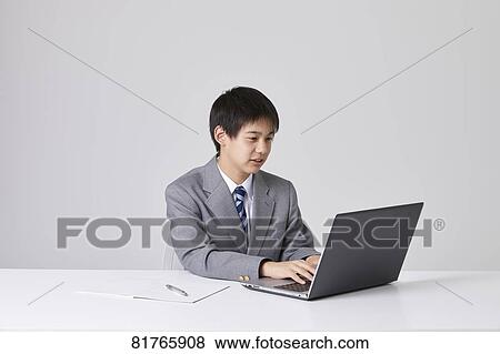 Stock Photo - Japanese junior high student. Fotosearch