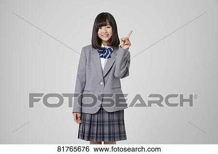 Stock Photograph - Japanese junior high student. Fotosearch