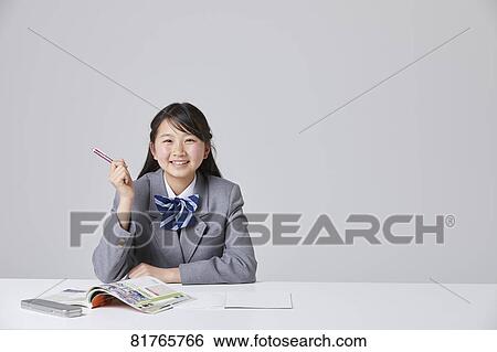 Japanese junior high student View Large Photo Image Stock Photograph - Japanese junior high student. Fotosearch