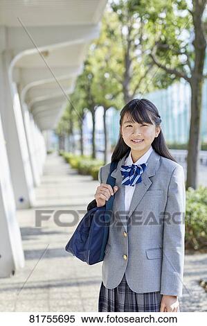 Japanese junior high student View Large Photo Image Stock Photography - Japanese junior high student. Fotosearch