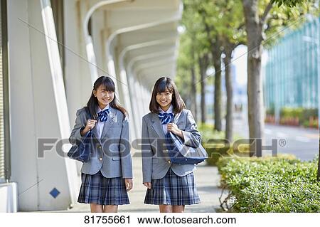 Japanese junior high students View Large Photo Image Stock Image - Japanese junior high students. Fotosearch