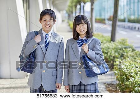 Japanese junior high students View Large Photo Image Stock Image - Japanese junior high students. Fotosearch
