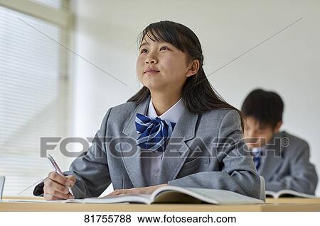 Japanese junior high students View Large Photo Image Stock Photo - Japanese junior high students. Fotosearch