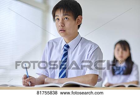 Stock Photo - Japanese junior high students. Fotosearch
