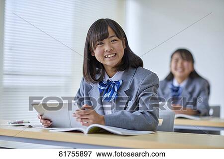 Japanese junior high students View Large Photo Image Stock Photo - Japanese junior high students. Fotosearch