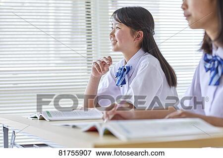 Stock Photo - Japanese junior high students. Fotosearch