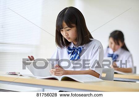 Stock Photo - Japanese junior high students. Fotosearch