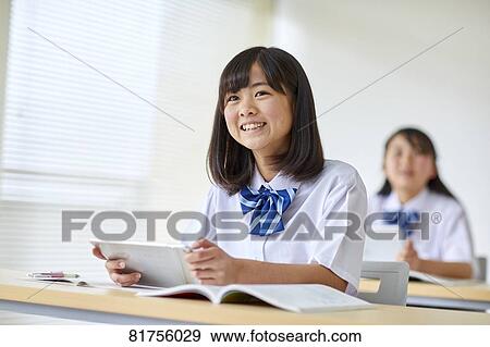 Japanese junior high students View Large Photo Image Stock Photo - Japanese junior high students. Fotosearch
