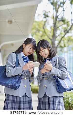Japanese junior high students View Large Photo Image Stock Photograph - Japanese junior high students. Fotosearch