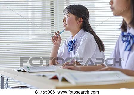 Japanese junior high students View Large Photo Image Stock Photograph - Japanese junior high students. Fotosearch